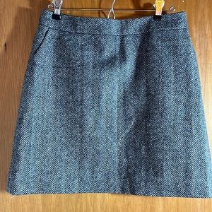Boden Womens Wool Mini Skirt Size 4P Heritage British Tweed Herringbone